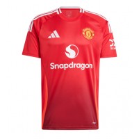 Camisa de Futebol Manchester United Alejandro Garnacho #17 Equipamento Principal 2024-25 Manga Curta